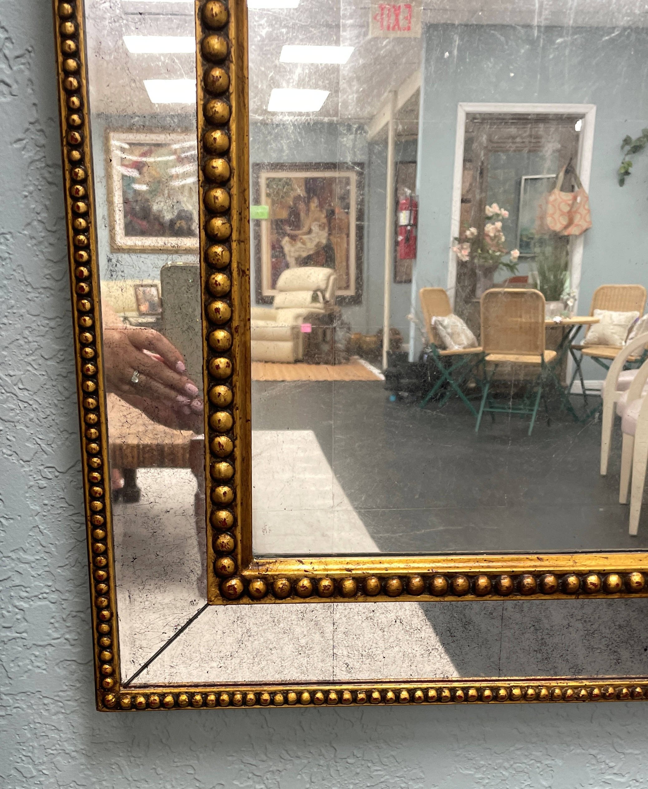 Encore Furniture Gallery-Drexel Gilt Trimmed Eglomise Antiqued Mirror